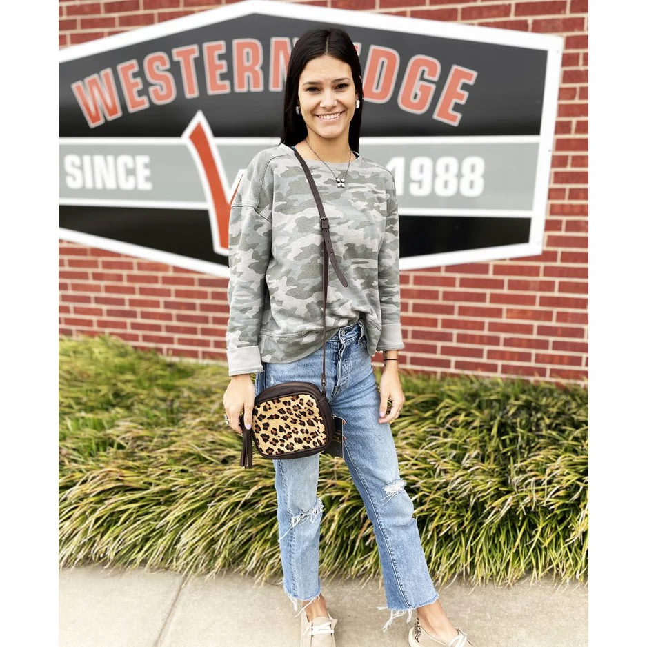 American Darling Leopard Bomber Small Crossbody 4 American Darling Leopard Bomber Small Crossbody - Image 2