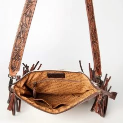 American Darling Blanket Purse W/ Tooled Leather -Western Cowboy Equipment Store ADBGZ579A F