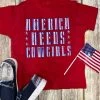Red America Needs Cowgirls Kid Tee 2 Red America Needs Cowgirls Kid Tee -Western Cowboy Equipment Store AmericaNeedsCowgirls 29fc05cd 893e 4870 bdc3 059635086806