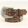 Ariat Girl's Brown Cross Fashion Belt -Western Cowboy Equipment Store Ariat Girls Fashion Belt prdcode 66576 s a1302802