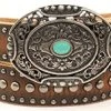 Ariat Women's Brown Distressed Belt With Nailheads 1 Ariat Women's Brown Distressed Belt With Nailheads -Western Cowboy Equipment Store Ariat Ladies Distressed Belt with Nailheads prod 68051 l A1529002