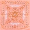 Coral Floral Paisley Bandanna -Western Cowboy Equipment Store B27PAI 000539 Floral Paisley Coral