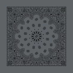 Charcoal And Black Austin Bandanna