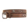 Men's Brown Vintage Stud Belt -Western Cowboy Equipment Store BLT221 26