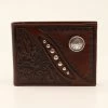 Nocona Floral Tooled Concho Bifold -Western Cowboy Equipment Store BifoldPsCsEmbDsgnRndCncBR prod 64321 l N500001102