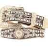 Grey Leopard Print With Concho's And Rhinestones -Western Cowboy Equipment Store Blazin Roxx Ladies Fashion Belt prod 63708 l N3512206