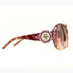 Blazin Roxx Women's Brown And Berry Cross Sunglasses