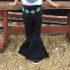 Distressed Black Toddler Bell Bottoms -Western Cowboy Equipment Store BlkDenimbell