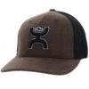 Hooey Brown & Black Logo Cap -Western Cowboy Equipment Store Coach Brown Black Flexfit 2212Brbk S 1 05758