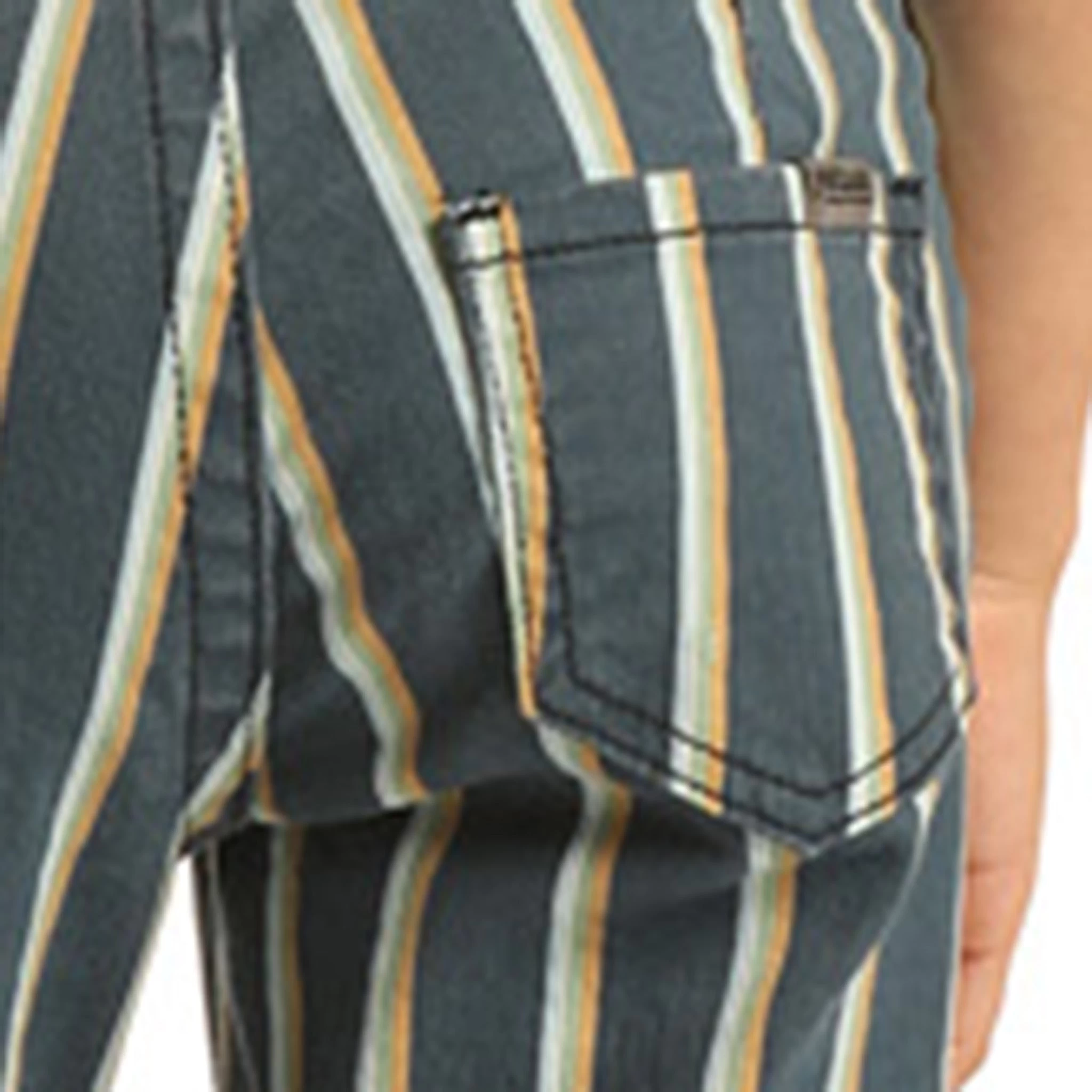 Girl's Rock & Roll Navy Stripped Bell Bottom Jeans 5 Girl's Rock & Roll Navy Stripped Bell Bottom Jeans - Image 3