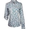 HOOey Ladies Sol White Floral Pattern Long Sleeve Button Down -Western Cowboy Equipment Store HT1667WH