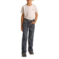 Hooey Boys Thick Curve Logo Bootcut Jeans