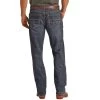 Rock & Roll Cowboy Dark Vintage Boot Cut Jeans -Western Cowboy Equipment Store HYMDTBR1CH Back 82473