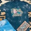Black Acid Leopard Iowa Tee -Western Cowboy Equipment Store IALEOPARD DIST