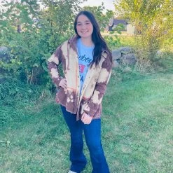 Bleach Corduroy Shacket