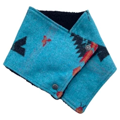 Turquoise TeePee Neck Wrap -Western Cowboy Equipment Store IMG 2680