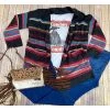 ROPER Charcoal/Fuchsia Striped Cardigan -Western Cowboy Equipment Store IMG 8233