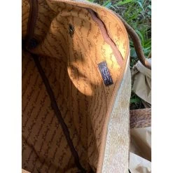 American Darling Tan Cowhide Bomber Duffel -Western Cowboy Equipment Store Insideduffle2