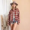 Fringed Flannel Shacket 2 Fringed Flannel Shacket -Western Cowboy Equipment Store JK4570 ru Front