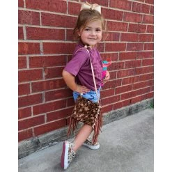 Mini Leopard Rose Gold Purse -Western Cowboy Equipment Store London3