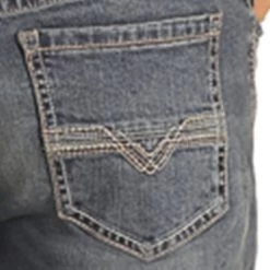 Men's Rock & Roll Relaxed Fit Straight Leg ReFlex Jeans -Western Cowboy Equipment Store M0S2764 P