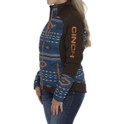 Cinch Womens Brown Aztec Jacket -Western Cowboy Equipment Store MAJ98580012