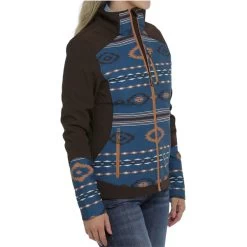 Cinch Womens Brown Aztec Jacket -Western Cowboy Equipment Store MAJ98580013