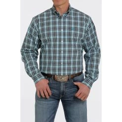 Cinch Men's Plaid Button-Down Western Shirt