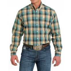 CINCH Men's Plaid Button-Down Western Shirt