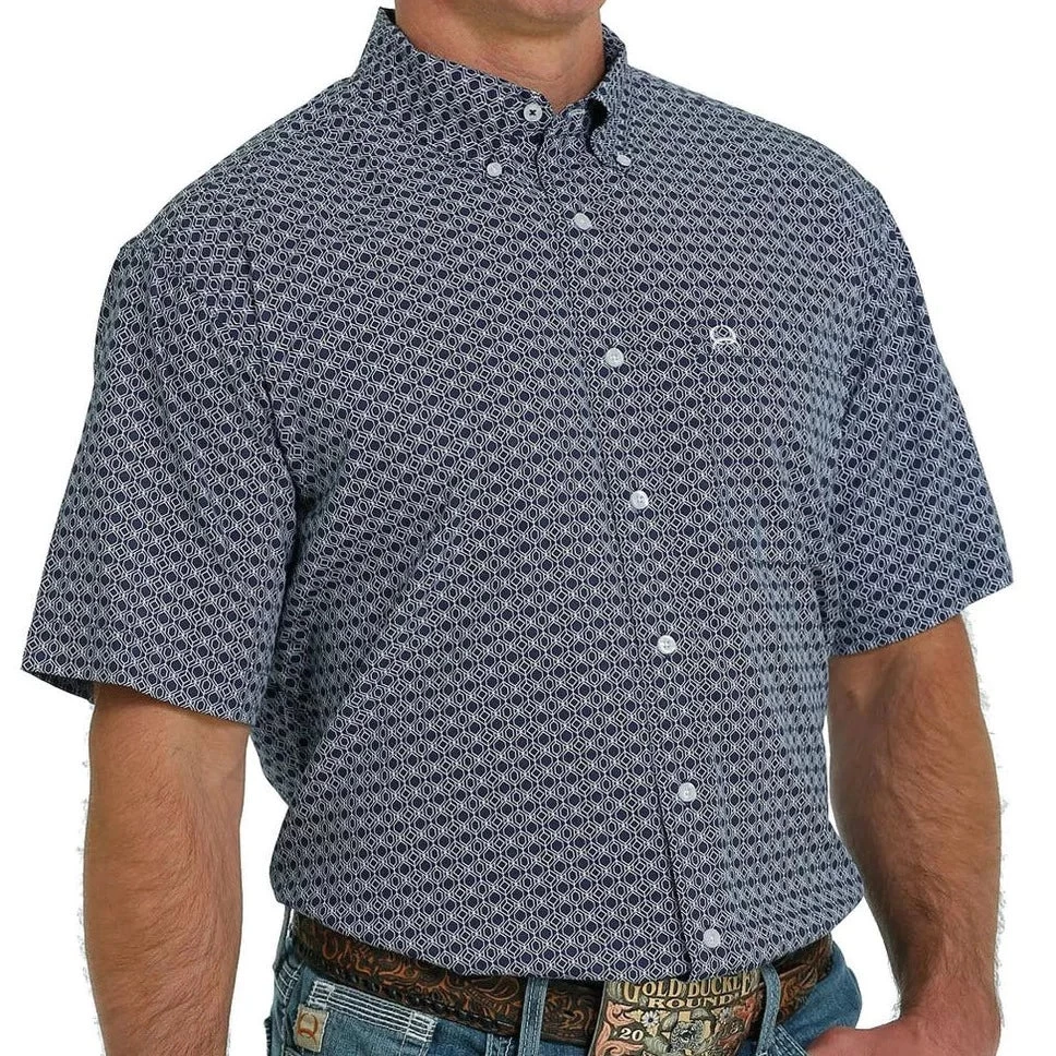 Cinch Navy Short Sleeve Arena Flex 3 Cinch Navy Short Sleeve Arena Flex