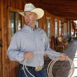 Cinch White Arena Flex Long Sleeve Shirt