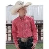 Cinch Boys Red Print L/S -Western Cowboy Equipment Store MTW7060313