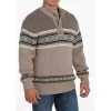 Cinch Tan Pullover Sweater -Western Cowboy Equipment Store MWK1561001