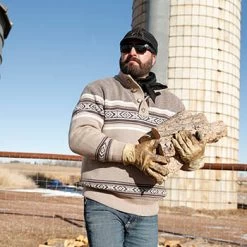 Cinch Tan Pullover Sweater -Western Cowboy Equipment Store MWK1561001 2Lifestyle