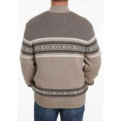 Cinch Tan Pullover Sweater -Western Cowboy Equipment Store MWK1561001 3