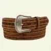 Nocona Brown And Barb Wire Edge Hide Belt 2 Nocona Brown And Barb Wire Edge Hide Belt -Western Cowboy Equipment Store N2410208