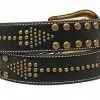 Nocona Ladies Black Arrow Nailhead Belt -Western Cowboy Equipment Store Nocona Western Womens Belt Leather Arrow Nailhead Brown 1
