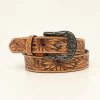 Nocona Natural Sunflower Tooled Belt -Western Cowboy Equipment Store Nocona 1 12 Sunflower Embroidered Ladies Belt prd 78360 s n3200016081
