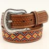 1/4" Multi-Colored Embroidered Belt -Western Cowboy Equipment Store Nocona Boys Southwestern Belt prdcode 67366 s n44360081