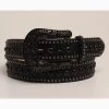 Women's Black Faux Snake Crystal Belt -Western Cowboy Equipment Store Nocona Ladies Faux Snake Belt prod 63270 l N3410201