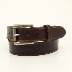 Men's Chocolate Plain Belt