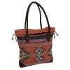 El Paso Saddleblanket Rust Monterrey Tote Bag -Western Cowboy Equipment Store OPMONTA