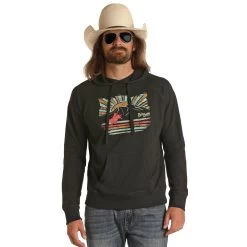 Rock & Roll Cowboy Dale Brisby Black Men's Hoodie