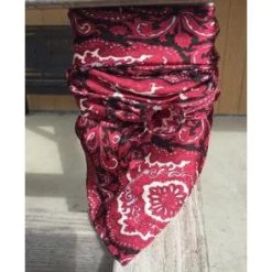 Wyoming Traders Red Black Paisley Wild Rag