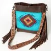 American Darling Chocolate Brown & Turq Fringe Bag 1 American Darling Chocolate Brown & Turq Fringe Bag -Western Cowboy Equipment Store Picture1 030fcb2d 0e2f 49e2 bddf a519cdb759e6