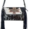 American Darling Cowhide Cross Fringe Clutch -Western Cowboy Equipment Store Picture1 e11407c2 3388 494c b169 baa8960baa27