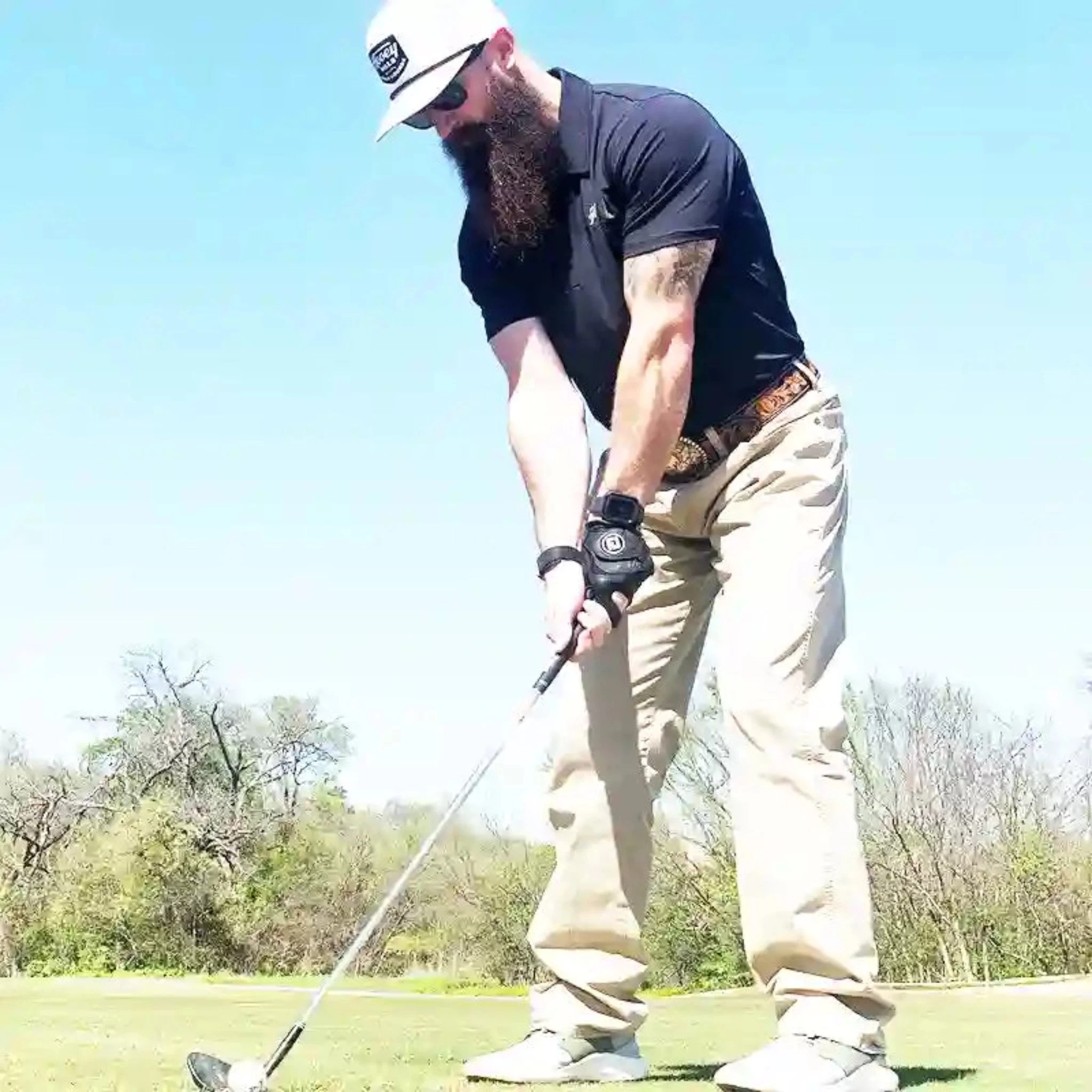 Hooey Men's Weekender Black Tone On Tone Short Sleeve Polo 5 Hooey Men's Weekender Black Tone On Tone Short Sleeve Polo - Image 3