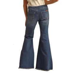 Rock & Roll Girls Med Wash Bell Bottom Jeans -Western Cowboy Equipment Store RRGD7PR0S4 B