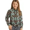 Rock & Roll Kids Aztec Long Sleeve Shirt -Western Cowboy Equipment Store RRGSOSRZ14