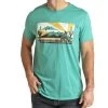 Rock & Roll Turquoise Desert Graphic Tee 2 Rock & Roll Turquoise Desert Graphic Tee -Western Cowboy Equipment Store RRUT21R064